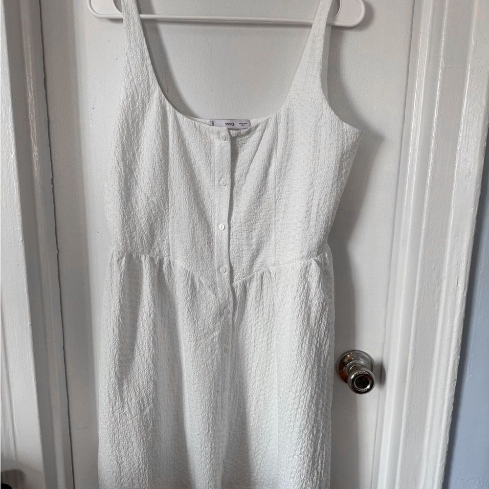 Mango Drop Waist Mini Dress